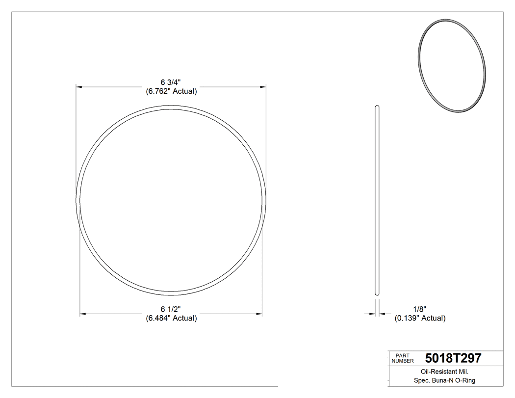 Technical drawing - 5018T297